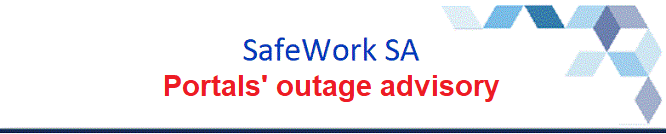 Portal outage advisory